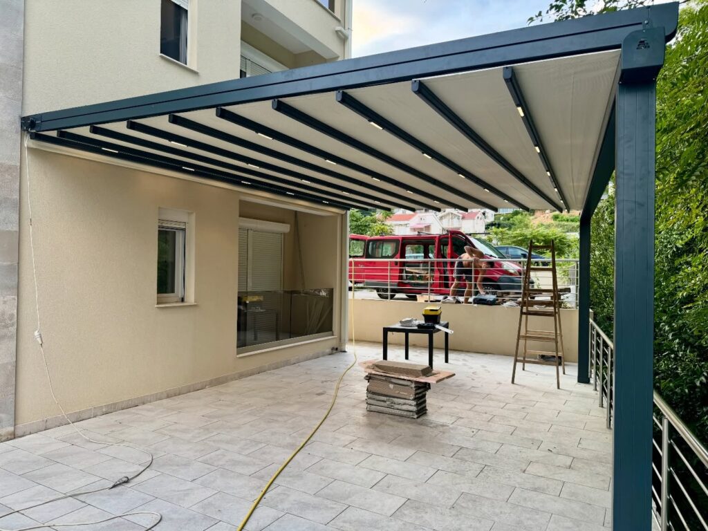 6×4 Motorlu Pergola Tente 24 m²
