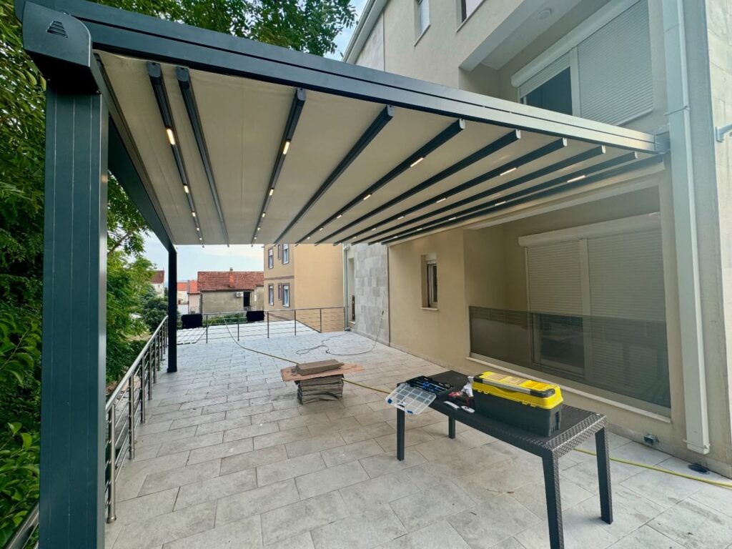 6×4 Motorlu Pergola Tente 24 m²