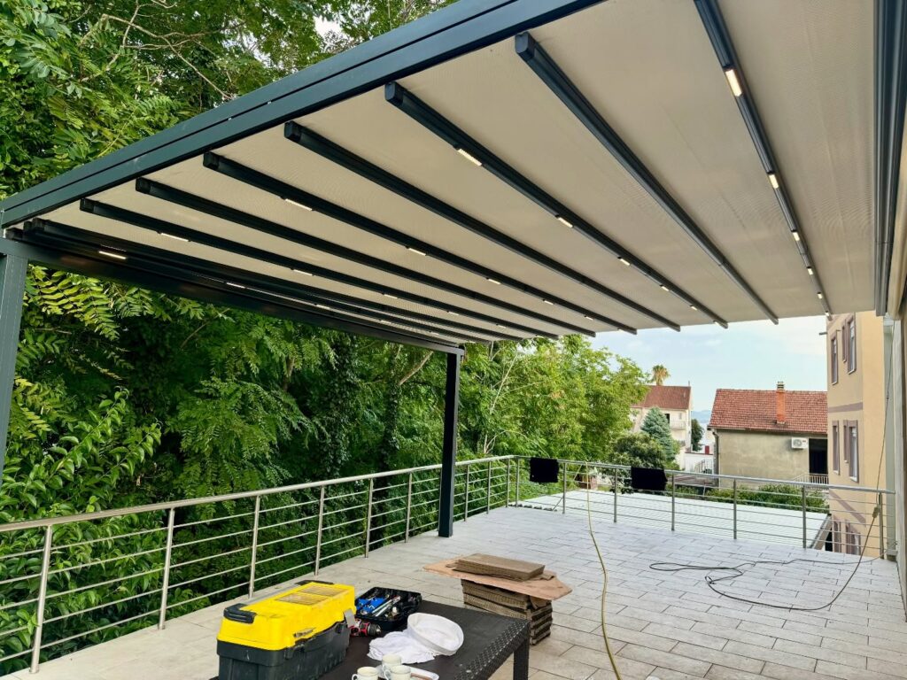 6×4 Motorlu Pergola Tente 24 m²